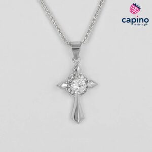 Сребърно колие кръст Luisa