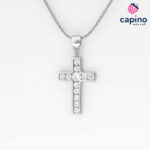 Сребърно колие кръст Sophia - 2