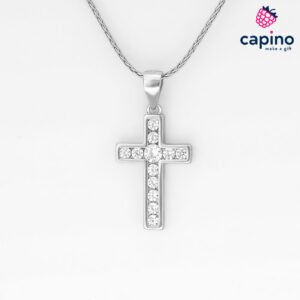 Сребърно колие кръст Sophia - 2