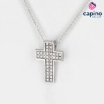 Сребърно колие кръст Valeria