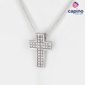 Сребърно колие кръст Valeria