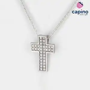 Сребърно колие кръст Valeria
