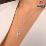Сребърно колие кръст Zaira - 2