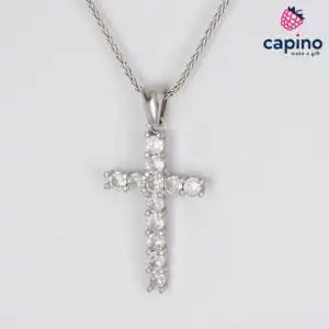 Сребърно колие кръст Zaira