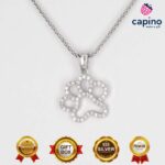 Сребърно колие лапичка Stefani - 2