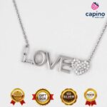 Сребърно колие love Lilla - 1
