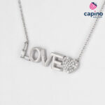 Сребърно колие love Lilla