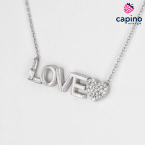 Сребърно колие love Lilla