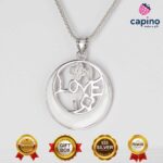 Сребърно колие love Tina - 1