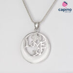 Сребърно колие love Tina