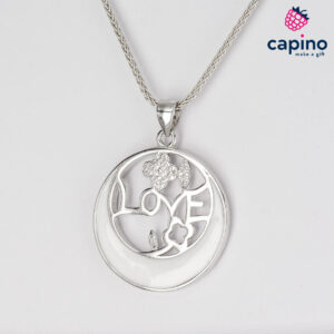 Сребърно колие love Tina