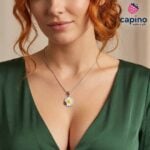 Сребърно колие маргаритка Maurilio - 5