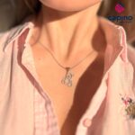 Сребърно колие мече Carolina - 2