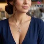 Сребърно колие мече Carolina - 5