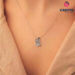 Сребърно колие мече Caterina - 2