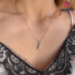 Сребърно колие мече Marina - 1