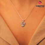 Сребърно колие мече Sandra - 1