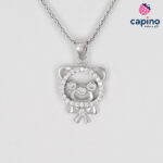 Сребърно колие мече Sandra