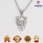 Сребърно колие мече Sandra - 3