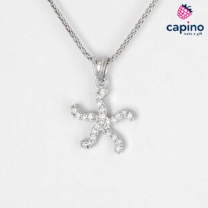 Сребърно колие морска звезда Antonina