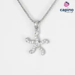 Сребърно колие морска звезда Antonina