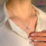 Сребърно колие пате Maura - 1