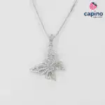 Сребърно колие пеперуда Chiara