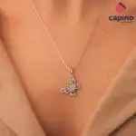 Сребърно колие пеперуда Chiara - 2