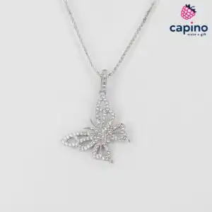 Сребърно колие пеперуда Chiara