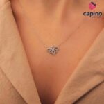 Сребърно колие пеперуда Giuseppina - 2