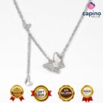 Сребърно колие пеперуда Rosalia - 5