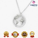 Сребърно колие планета Earth - 3