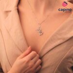 Сребърно колие сърца със стрела Rita - 1