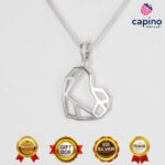 Сребърно колие сърце Eugenia - 3