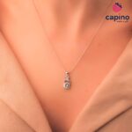 Сребърно колие сърце Eva - 2