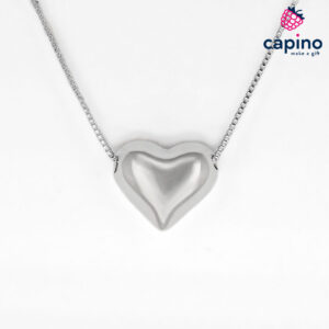 Сребърно колие сърце Gianna - 2
