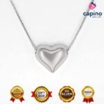 Сребърно колие сърце Gianna - 3