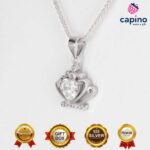 Сребърно колие сърце Ilaria - 3