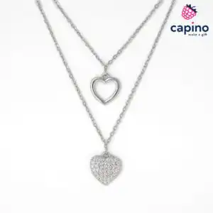 Сребърно колие сърце Imelda - 4
