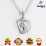 Сребърно колие сърце Luciana - 3