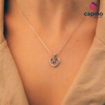 Сребърно колие сърце Rossana - 1
