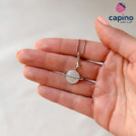 Сребърно колие Сатурн Bianca - 3