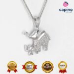 Сребърно колие слонче Camilla - 2