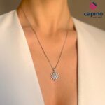 Сребърно колие снежинка Federica - 1