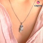 Сребърно колие сова Plama - 2