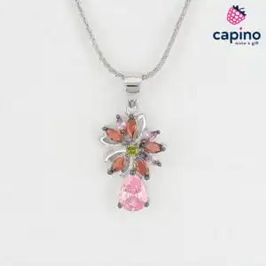 Сребърно колие цвете La Gino