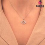 Сребърно колие усмивка Fiamma - 2