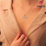 Сребърно колие водно конче Monica - 1