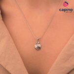 Сребърно колие ябълка Alessia - 2