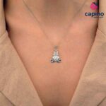 Сребърно колие жаба Lauretta - 1